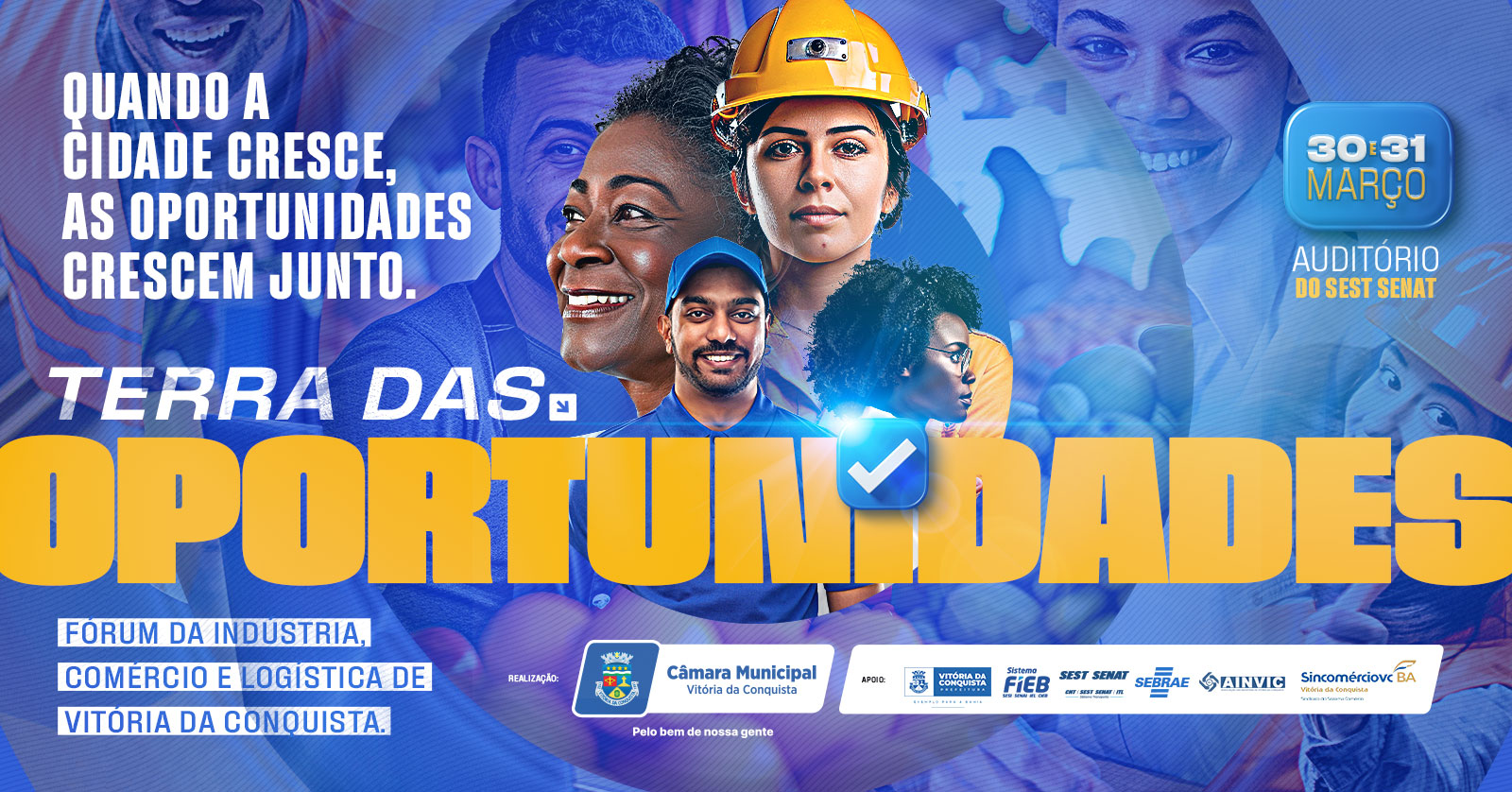 Card oficial do evento Terra das Oportunidades